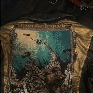 Perfect circle crop custom jacket